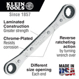 Klein Tools 68201 Ratcheting Box Wrench 3/8 x 7/16" - 2