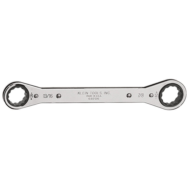 Klein Tools 68206 Ratcheting Box Wrench 13/16 x 7/8"