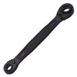 Klein Tools 68215 4-in-1 Ratcheting Box Wrench, Closed Box Ends, Black Phosphate Finish, SAE Sizes 1/2 in., 9/16 in., 5/8 in., 3/4 in.