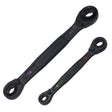 Klein Tools 68216M 4-in-1 Ratcheting Wrench Set, Metric, 12-Point Pass-Through Design, Black Phosphate (2 Piece)
