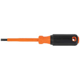 Klein 6824INS Insulated Screwdriver, 1/4" Cabinet Tip, 4" Round Shank - 2