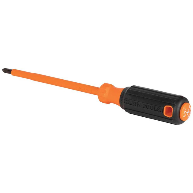 Klein 6836INS Insulated Screwdriver, #2 Phillips Tip, 6" Round Shank