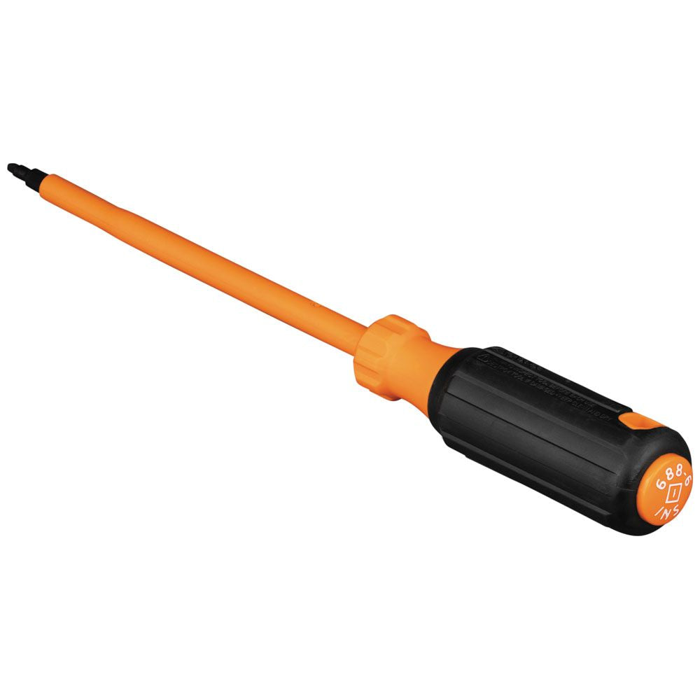 Klein 6886INS Insulated Screwdriver, #1 Square Tip, 6" Shank - 2