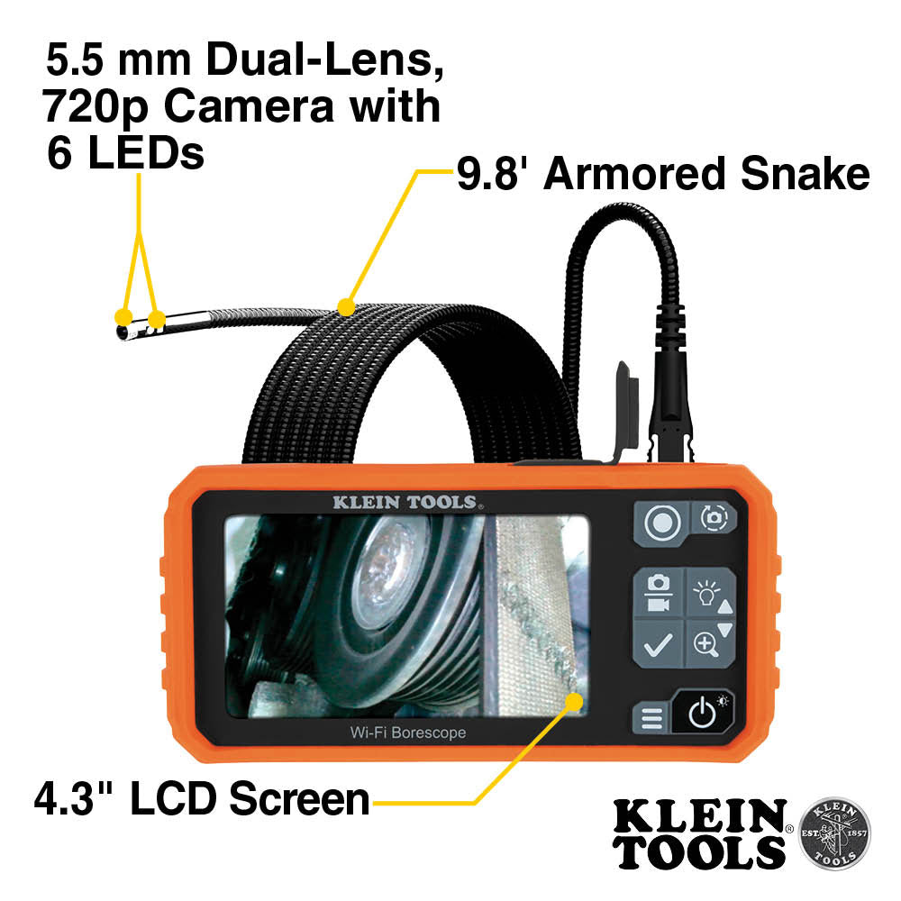 Klein 69473 Pro Borescope Replacement Camera - 2