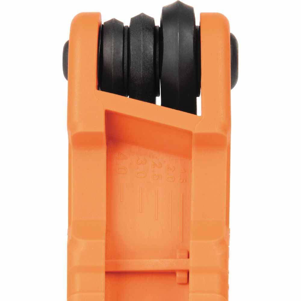 Klein 70540M Compact Folding Hex Key Set, 8-Key, Metric Sizes - 5