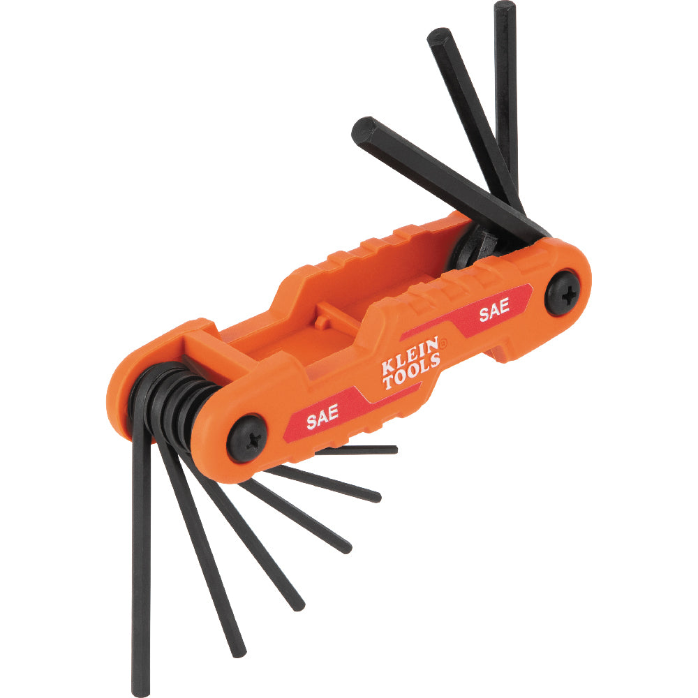 Klein 70540 Compact Folding Hex Key Set, SAE