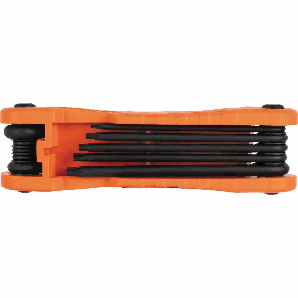 Klein 70550T Pro Folding Hex Key Set, 10-Key, TORX Sizes - 7