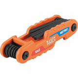 Klein 70590 Compact Folding Hex Key Set, 12-Key, SAE, Metric Sizes - 4