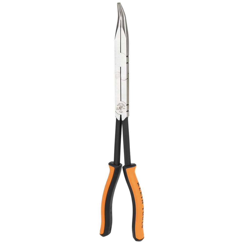 Klein 71401 Pliers, Long Reach Needle Nose Pliers, Bent Nose, 13" - 8