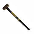 Klein 7HBRFRH14 Brass Sledge Hammer, Rubber Handle, 14-Pound