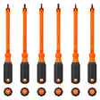 Klein 85156KINS 1000V Insulated Hooded Screw Holding Screwdriver Set (6 Piece)