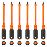 Klein 85156KINS 1000V Insulated Hooded Screw Holding Screwdriver Set (6 Piece)