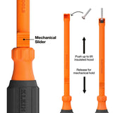 Klein 85156KINS 1000V Insulated Hooded Screw Holding Screwdriver Set (6 Piece) - 4