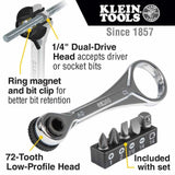 Klein Tools 85515HD Flip Socket, Mini Ratchet and Multi-Bit Driver Set, 3-Piece - 2