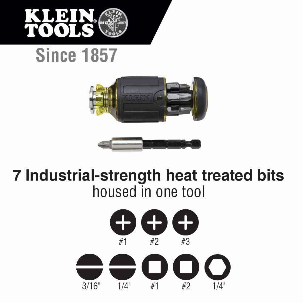 Klein Tools 85515HD Flip Socket, Mini Ratchet and Multi-Bit Driver Set, 3-Piece - 4