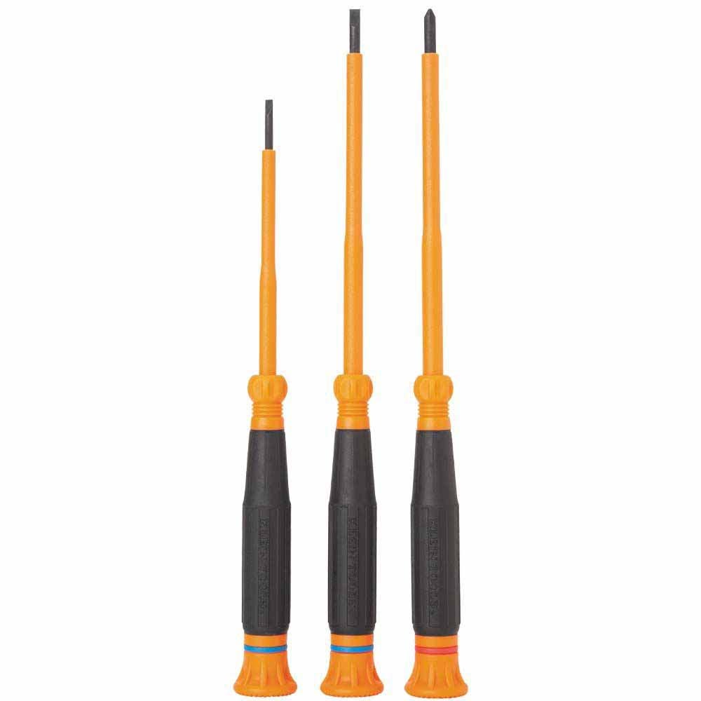 Klein Tools 85613INS Insulated Precision Screwdriver Set, 3-Piece