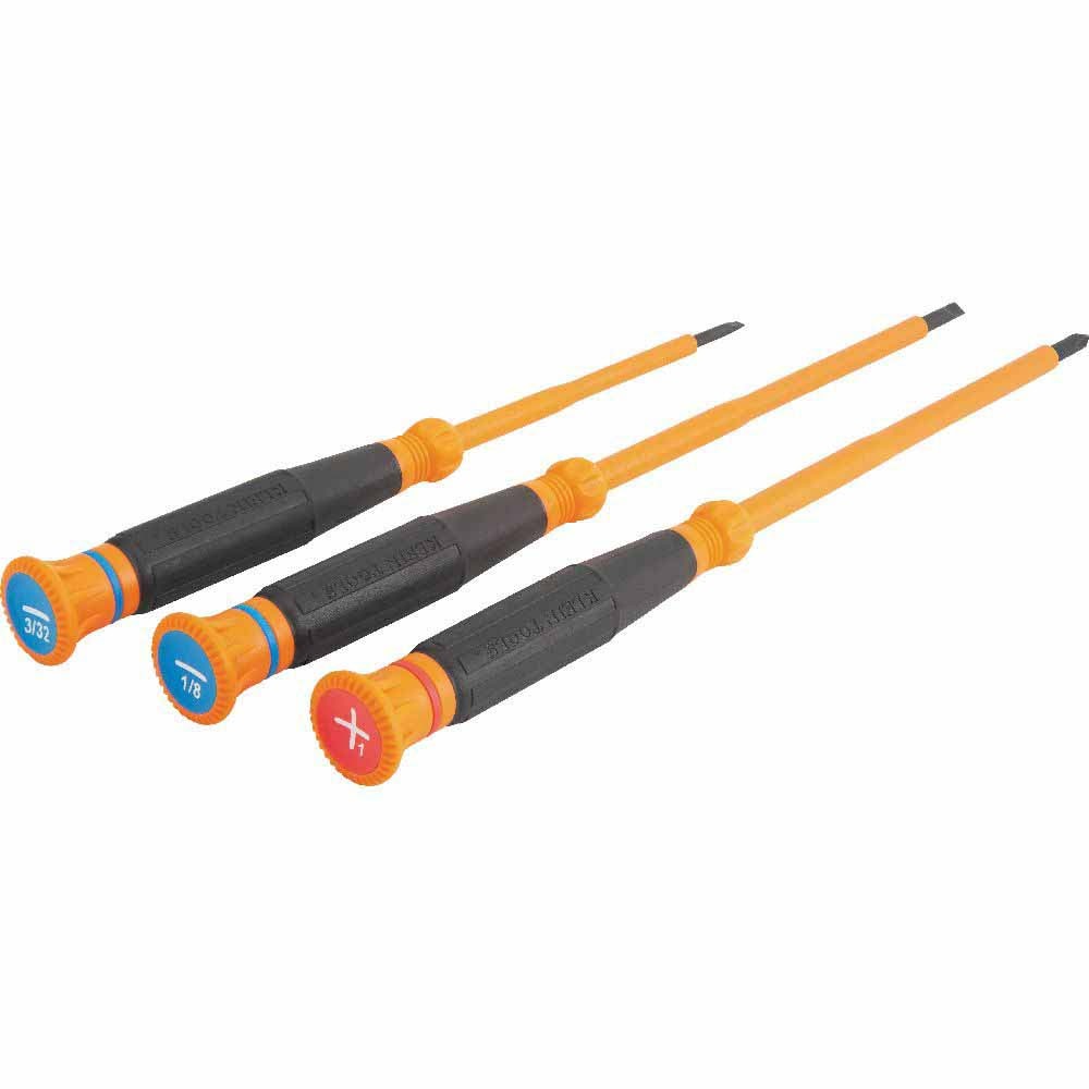 Klein Tools 85613INS Insulated Precision Screwdriver Set, 3-Piece - 3