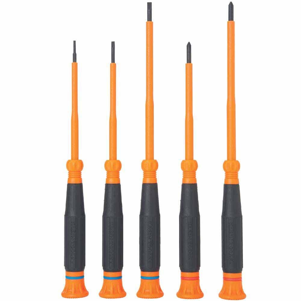 Klein Tools 85615INS Insulated Precision Screwdriver Set, 5-Piece