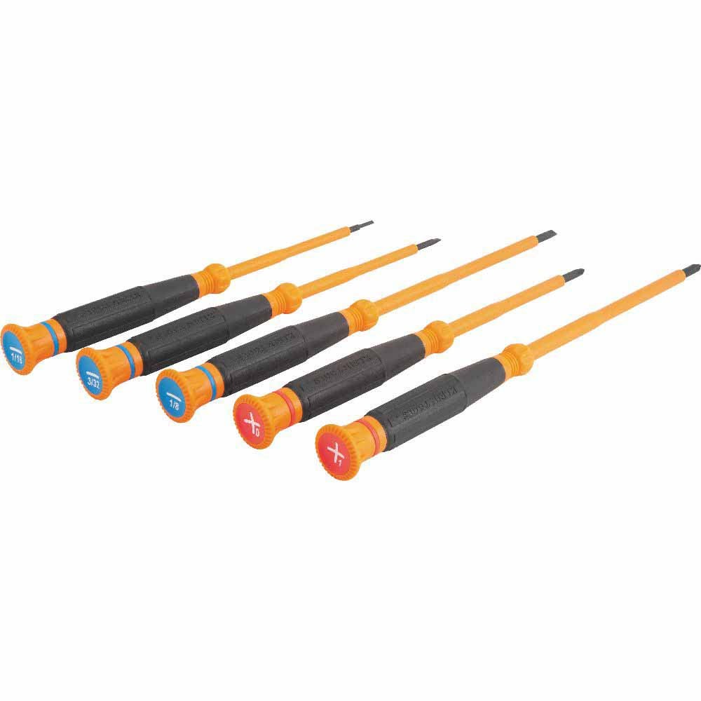 Klein Tools 85615INS Insulated Precision Screwdriver Set, 5-Piece - 3