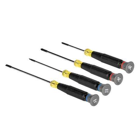 Klein 85615 Precision Screwdriver Set, Slotted, and Phillips 4-Piece