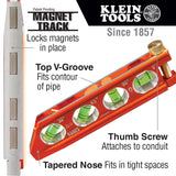 Klein Tools 935AB4V ACCU-BEND Level, 4 Vial - 6