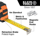 Klein 9375 7.5-Meter Magnetic Double-Hook Tape Measure - 6