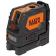 Klein 93LCLGR Rechargeable Self-Leveling Green Cross-Line Laser Level with Red Plumb