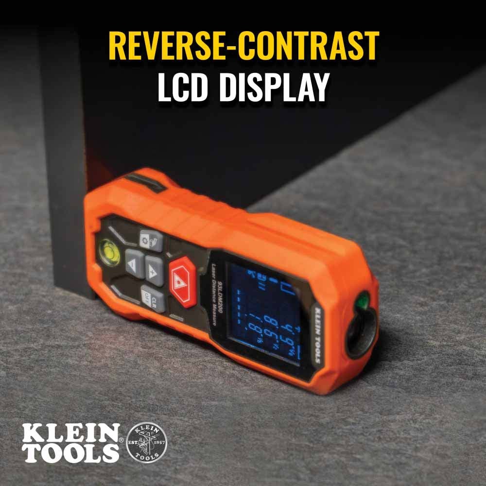 Klein 93LDM200 Laser Distance Measure, 200' - 4