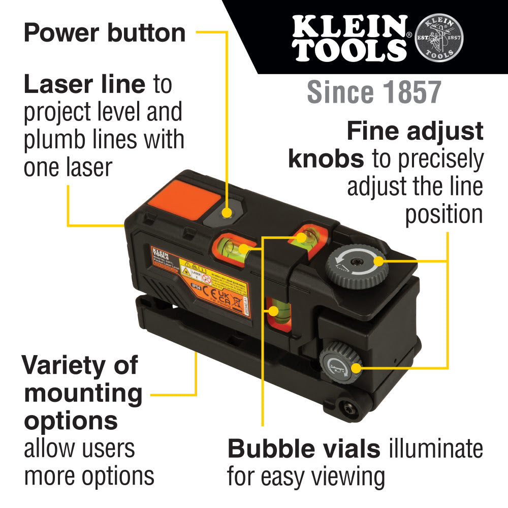 Klein 93PTL Red Pocket Laser Level - 2