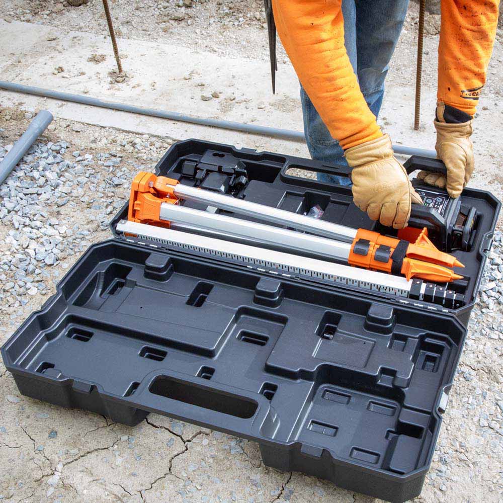 Klein 93RLS Green Rotary Laser Level, Self-Leveling with Plumb Spot and Tripod - 8