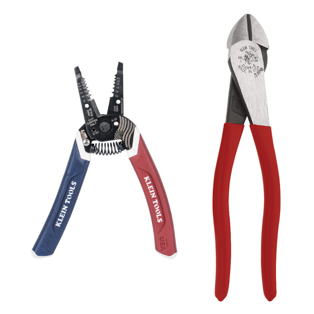 Klein 94156 American Legacy Diagonal Plier and Klein-Kurve Wire Stripper/Cutter - 3