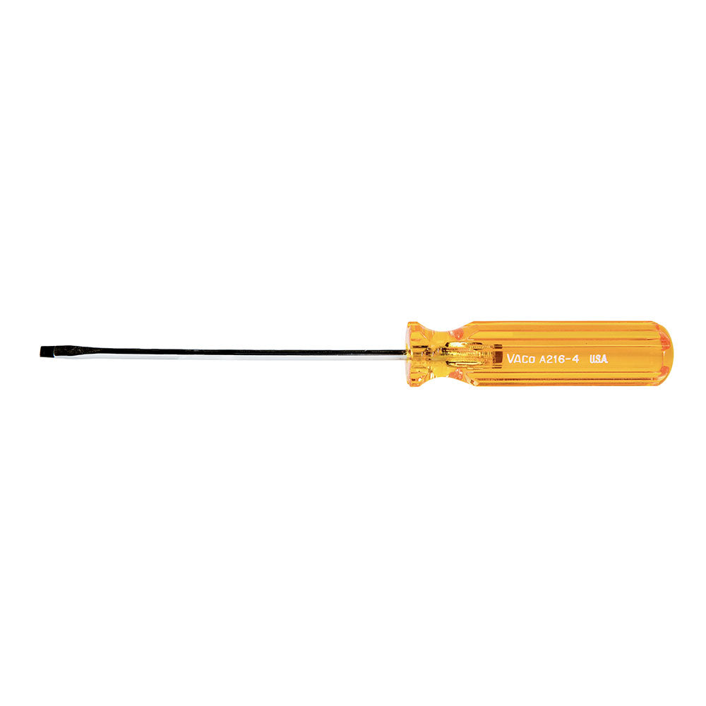 Klein Tools A216-4 1/8" Cabinet Screwdriver 4" Round Shank