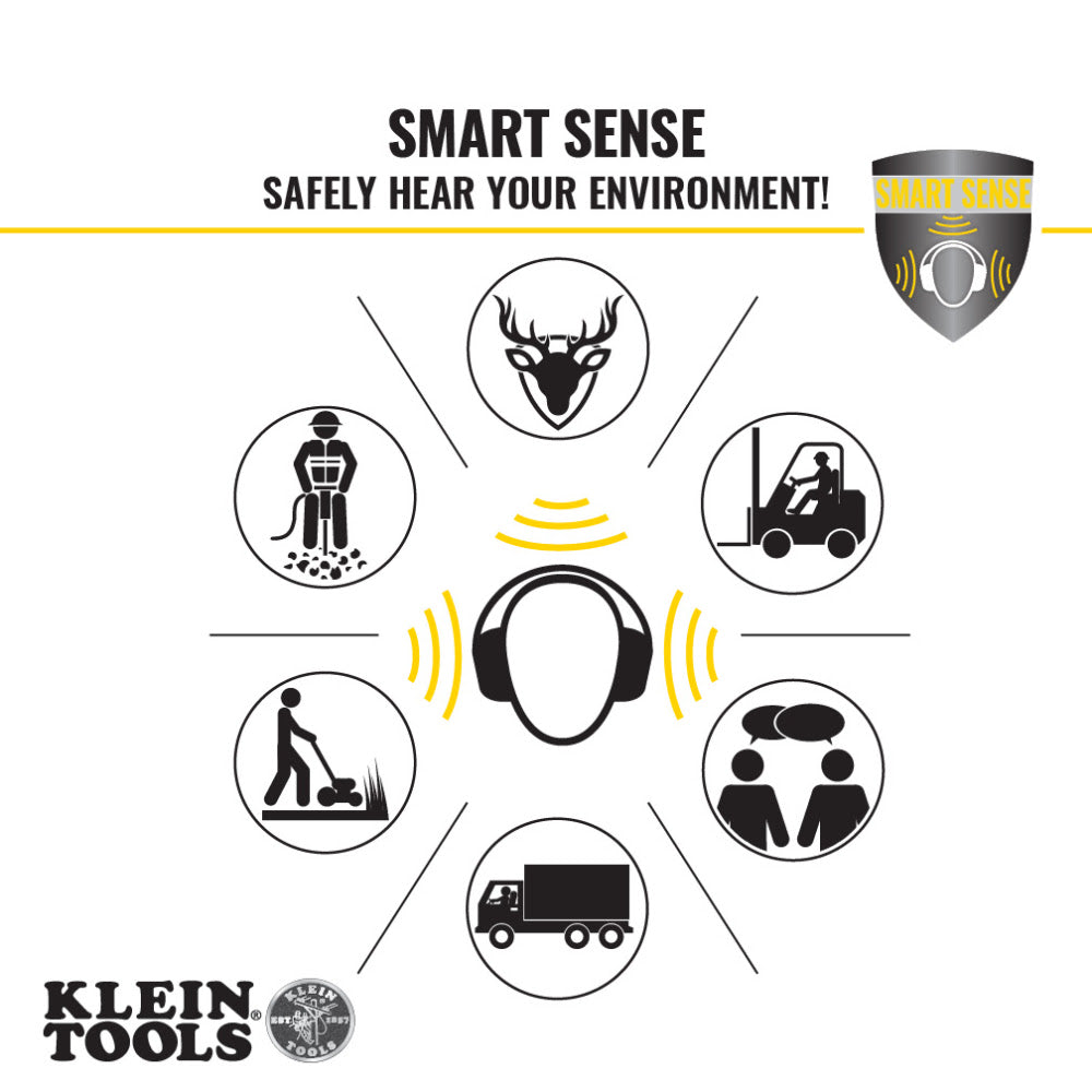 Klein AESEM1S Situational Awareness Bluetooth Earmuffs - 4