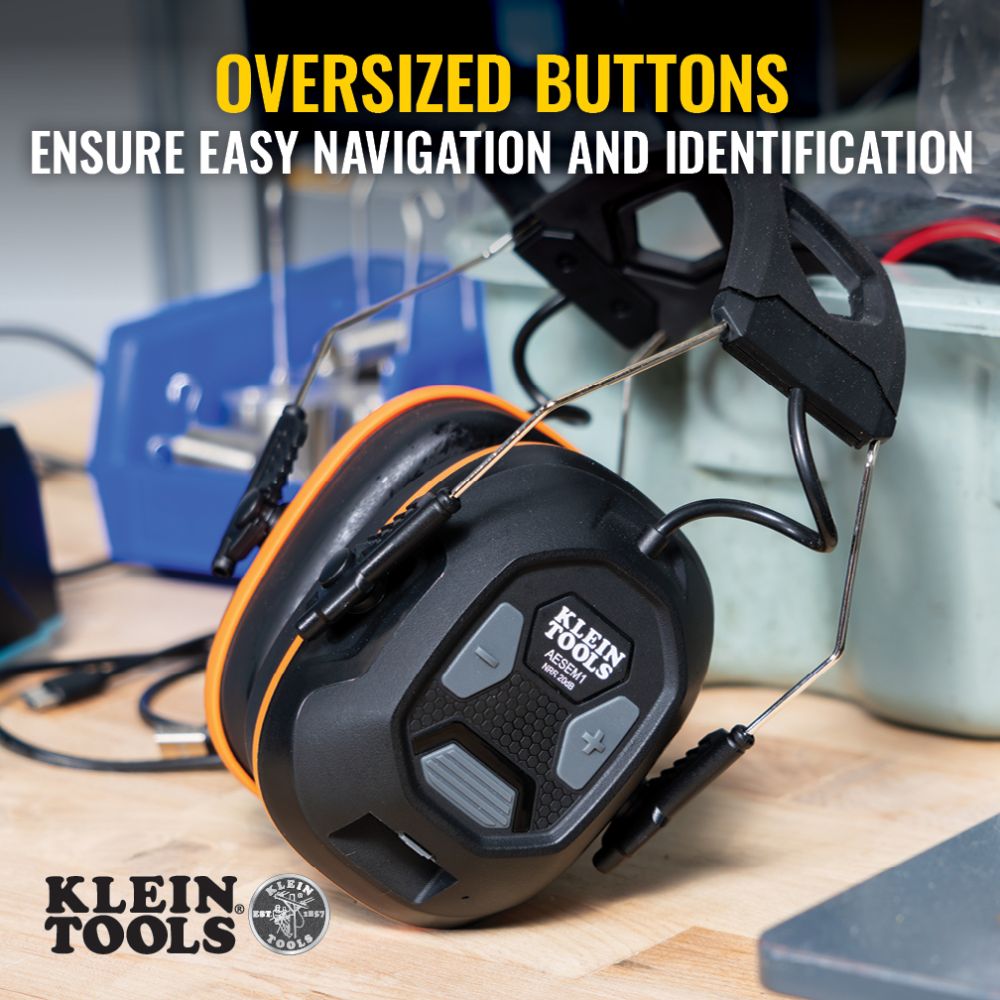 Klein AESEM1 Bluetooth Earmuffs - 11