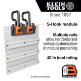 Klein BC100S Wall Assembly, S-Hook Module - 2