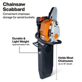 Klein BC525S Chainsaw Scabbard for Bucket Work Center S Hook Fits Chainsaws up to 18" - 2