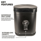 Klein Tools BC530C 20-Inch Deep Oval Bucket for Bucket Work Center Rail System with Vinyl Cover - 2