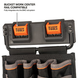 Klein Tools BC531C Mini Tool Apron Rail System Module with 4 Pockets and Tape Thong - 4
