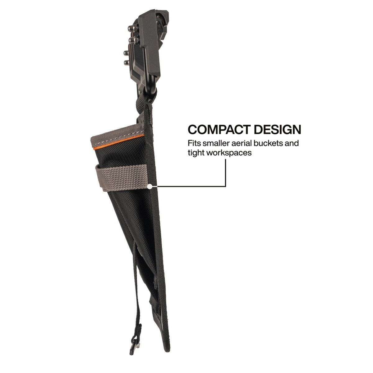 Klein Tools BC531C Mini Tool Apron Rail System Module with 4 Pockets and Tape Thong - 5