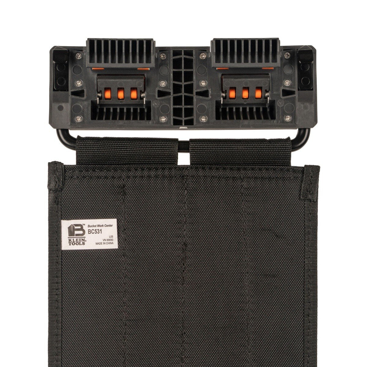 Klein Tools BC531C Mini Tool Apron Rail System Module with 4 Pockets and Tape Thong - 7