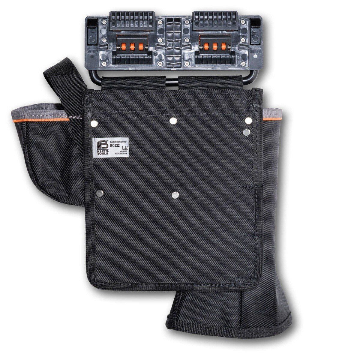 Klein Tools BC532C Impact Holder for 7/16 Inch Impact Guns, Bucket Work Center Rail System - 5