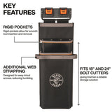 Klein Tools BC534C Nose Bag Rail System for 18 and 24 Inch Bolt Cutters, Bucket Work Center Compatible - 2