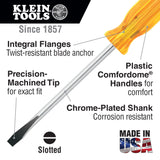 Klein Tools BD144 1/4" Keystone Tip Screwdriver 4" Shank - 2