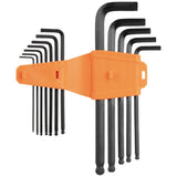 Klein BLS22 Long Ball End Hex Key Set, SAE and Metric, 22-Piece - 4