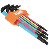 Klein BLS9M Color Coded Extra-Long L Style Hex Key Caddy Set, Metric, 9-Piece - 3