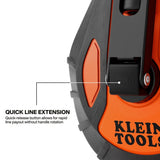 Klein Tools CHLK100S 100-Foot Smooth Retractable Chalk Reel with Blue Chalk Refill (4 oz) - 4