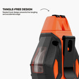 Klein Tools CHLK100S 100-Foot Smooth Retractable Chalk Reel with Blue Chalk Refill (4 oz) - 6