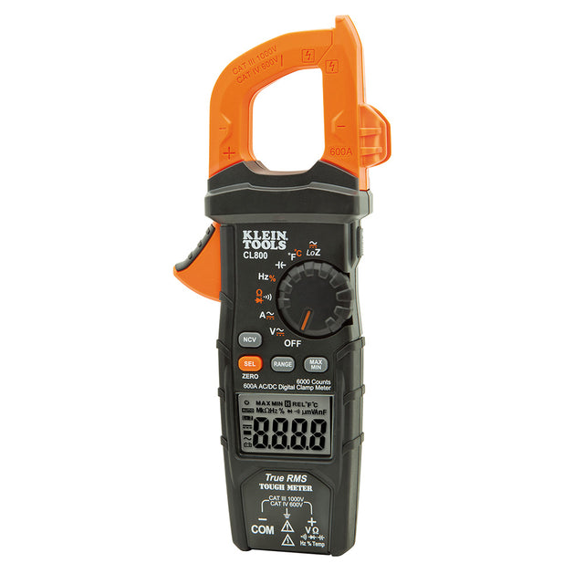 Klein Tools CL800 Digital Clamp Meter AC/DC Auto-Ranging