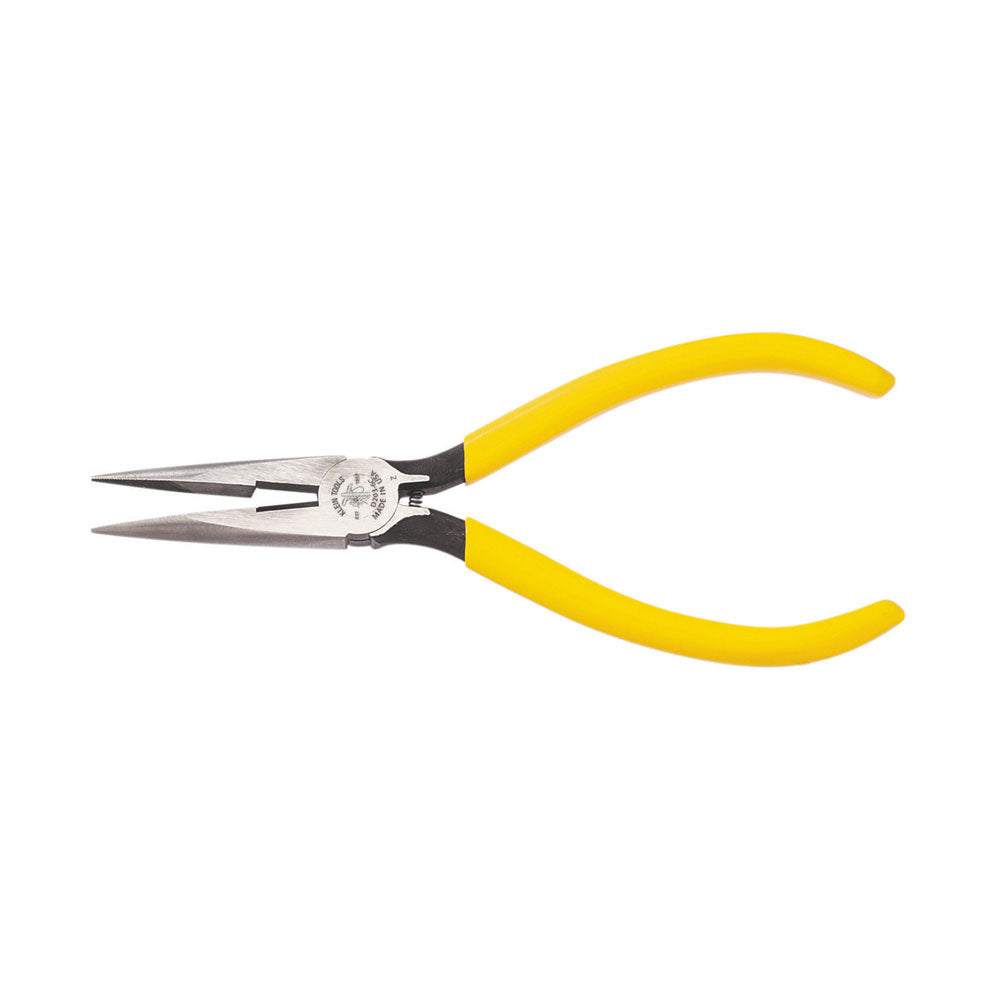 Klein Tools D203-6C Long Nose Pliers with Spring, 6"