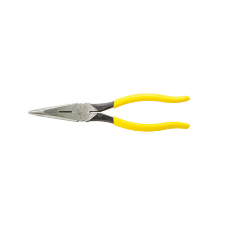 Klein Tools D203-8 Pliers, Long Nose Side-Cutters, 8"